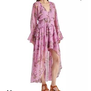 Steve Madden Pink Floral High Low Dress